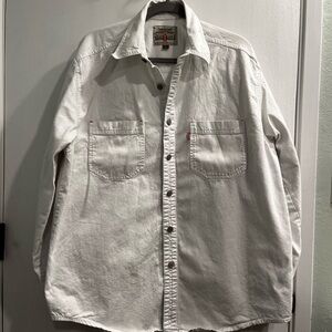 Vintage 1998 Men’s Levi’s White Button Down 100% cotton, Large